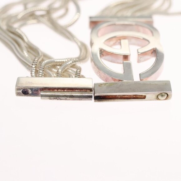 GUCCI Interlocking Bracelet Ag925 Silver Auth - Picture 11 of 14